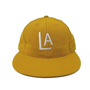COOPERSTOWN BALL CAP�i �N�[�p�[�Y�^�E�� �{�[���L���b�v ) 1943 LOSANGELES ANGELS ( 1943 ���T���[���X�G���[���X ) �E�[���t�����l�� �G���X�e�B�b�N / 3�C���`�\�t�g / Gold�i �S�[���h �j / �ʒ� / MADE IN US