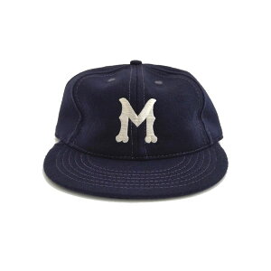 COOPERSTOWN BALL CAP�i �N�[�p�[�Y�^�E�� �{�[���L���b�v ) 1912 MACON PEACHES (1912 ���C�R���s�[�`�Y) �E�[���t�����l�� / �G���X�e�B�b�N(58�`60cm�j / 2.5�C���` , 3�C���`�\�t�g / NAVY(�l�C�r�[�j / �ʒ� /