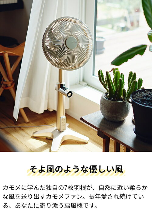 楽天市場】扇風機 【選べる2大特典】 カモメファン ライト K-F25AY 