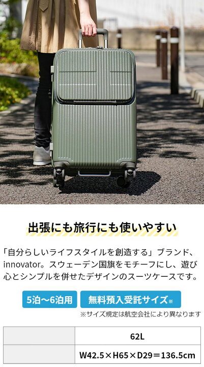 楽天市場】イノベーター 【選べる豪華特典】 スーツケース ハード 