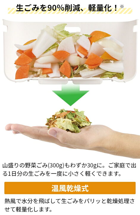 楽天市場】サンカ 【選べる豪華特典】 温風乾燥式生ごみ処理機 