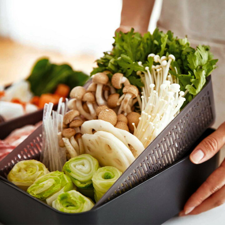 楽天市場】山崎実業 水切りトレー トレー トレイ 水切りかご ざる 