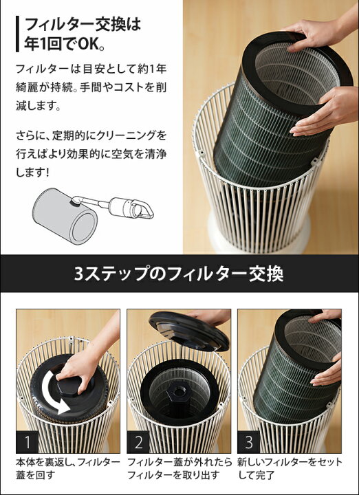 楽天市場】専用フィルター 空気清浄機 ±0 空気清浄機C030用脱臭抗菌 