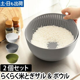 ザル ボウル 米研ぎボウル Colander&Bow 同色2個セット 米とぎ 水切り 湯引き キッチン 炊飯 調理器具 お米 ボール シンプル おしゃれ ライクイット like-it