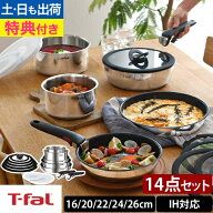 ティファール 【選べる豪華特典】 フライパン インジニオ・ネオ IHステンレス グレース セット14 L893SE …