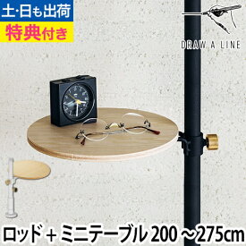突っ張り棒 【選べる豪華特典】ドローアライン セット販売 003 テンションロッドC 006 テーブルA 200〜275cm 収納 コートハンガー 伸縮 つっぱり棒 おしゃれ 縦 DRAW A LINE