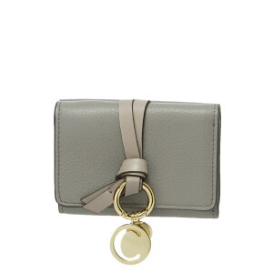 クロエ CHLOE 財布 レディース C17AP946 H9Q 053 三つ折り財布 ミニ ALPHABET アルファベット CASHMERE GREY グレー