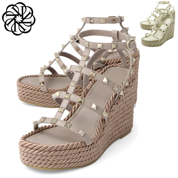 楽天市場】ヴァレンティノ VALENTINO ストラップ付 ウェッジサンダル 