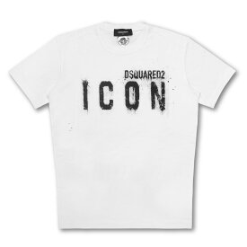ディースクエアード DSQUARED 2 Tシャツ メンズ S79GC0039 S23009 100 半袖Tシャツ ICON アイコン WHITE ホワイト