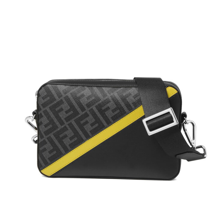 楽天市場 フェンディ Fendi バッグ メンズ 7m0286 xs F0r2a ショルダーバッグ ミディアム Fendi Cam フェンディ キャム Nero Sunflo グレー インポートショップ ｄｏｕｂｌｅ