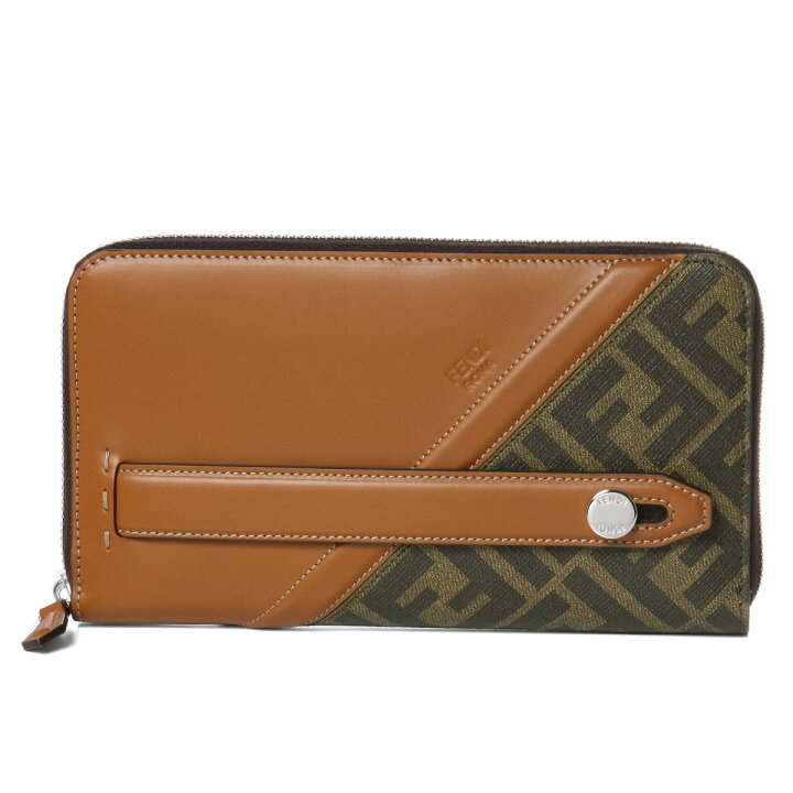 楽天市場 フェンディ Fendi 財布 メンズ 7m0275 Afb4 F1dza ラウンドファスナー長財布 Tab Mr Cuoio Pall ブラウン インポートショップ ｄｏｕｂｌｅ