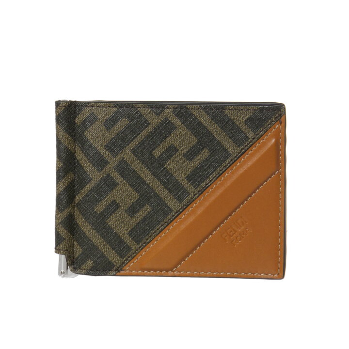 楽天市場 フェンディ Fendi 財布 メンズ 7m0281 Afb4 F1dza 二つ折り財布 Tab Mr Cuoio Pall ブラウン インポートショップ ｄｏｕｂｌｅ