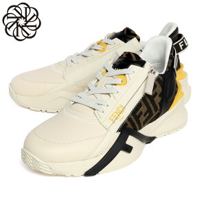 �t�F���f�B FENDI �X�j�[�J�[ �����Y 7E1392 AJZH F1HGR FENDI FLOW �t�F���f�B �t���[ BIA.ICE+TAB.NER+NERO �z���C�g