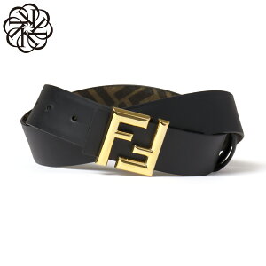 �t�F���f�B FENDI �x���g �����Y 7C0488 AFF2 F1A94 BLACK+TOBACCO BROWN �u���b�N
