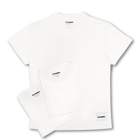 ジル サンダー JIL SANDER ロゴ Tシャツ メンズ J47GC0001 J45048 100 半袖 3枚 パック WHITE ホワイト