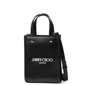 ジミー チュウ JIMMY CHOO ショルダー付 トートバッグ レディース MINI N/S TOTE ANR ミニ BLACK/WHITE/SILVER ブラック