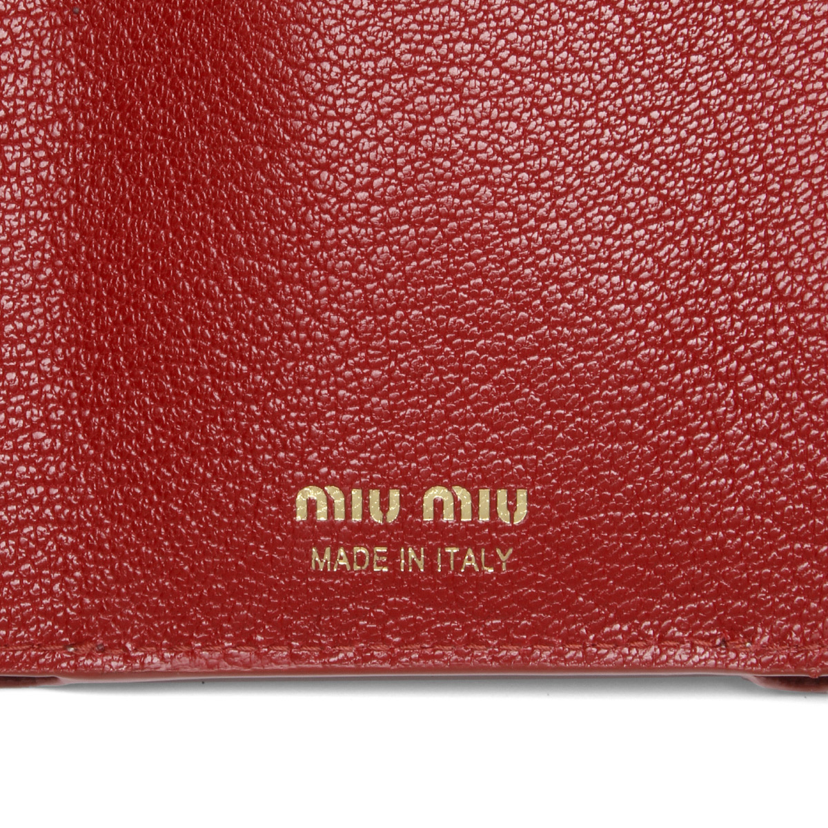 ミュウ ミュウ MIU MIU 財布 レディース 5MH021 2BC3 F0615 三つ折り財布 MADRAS LOVE ORCHIDEA ピンク  | インポートショップ ＤＯＵＢＬＥ