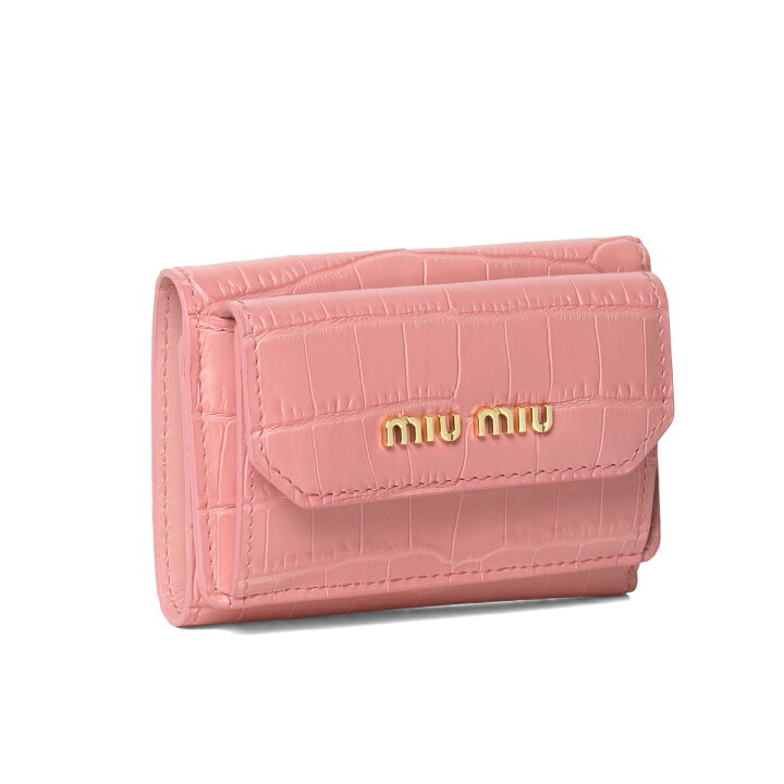楽天市場 ミュウ ミュウ Miu Miu 財布 レディース 5mh021 2b8g F0028 三つ折り財布 St Cocco Rosa ピンク インポートショップ ｄｏｕｂｌｅ