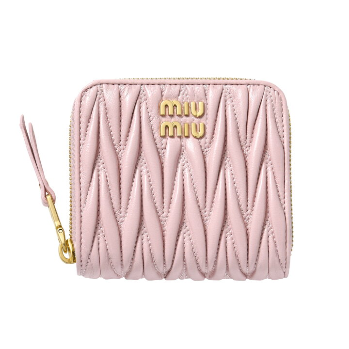楽天市場】ミュウミュウ MIU MIU 二つ折り財布 レディース MATELASSE 