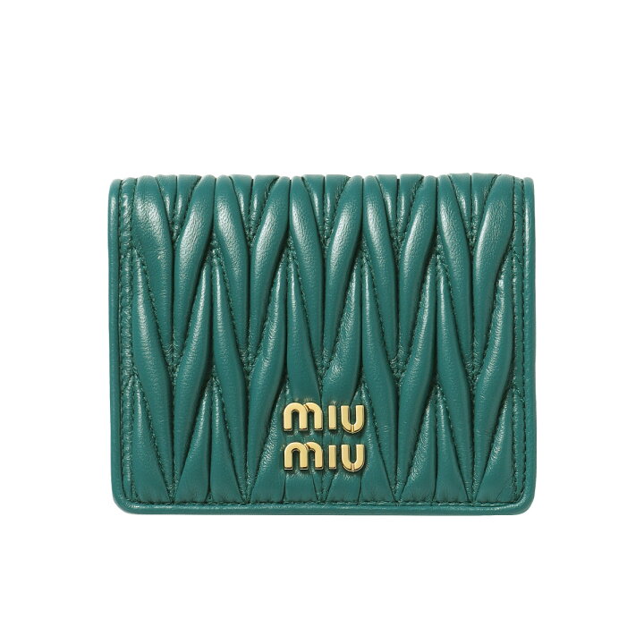 楽天市場】ミュウミュウ MIU MIU 二つ折り財布 レディース MATELASSE  