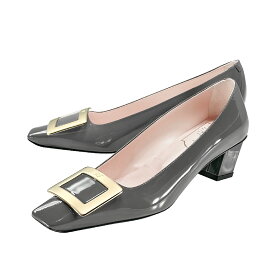 ロジェヴィヴィエ ROGER VIVIER スクエアトゥ パンプス レディース RVW00600920D1PB408 BELLE VIVIER ベル ヴィヴィエ CENERE SCURO グレー
