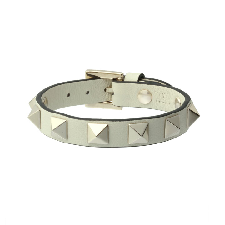 ヴァレンティノ VALENTINO アクセサリー レディース J0255VIT I16 ブレスレット ROCKSTUD ロックスタッド LIGHT IVORY ホワイト | インポートショップ DOUBLE