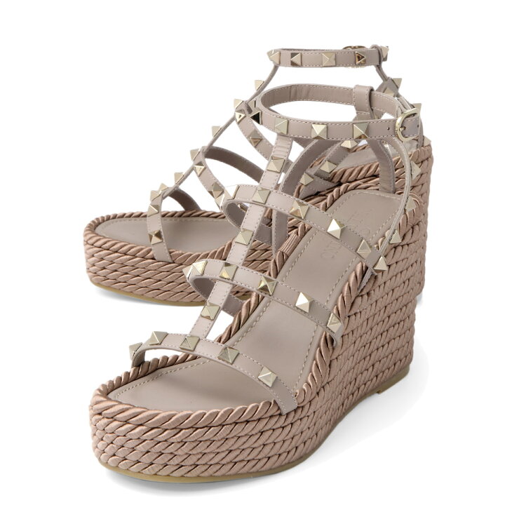 楽天市場】ヴァレンティノ VALENTINO ストラップ付 ウェッジサンダル 