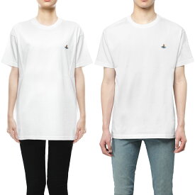 ヴィヴィアン ウエストウッド VIVIENNE WESTWOOD Tシャツ メンズ レディース 3G010006 J001M A401 WHITE ホワイト ロゴ オーブ 半袖