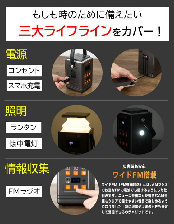 楽天市場】Solpa ENEPORTA エネポルタ リン酸鉄 ポータブル電源 