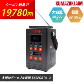 Solpa ENEPORTA エネポルタ リン酸鉄 ポータブル電源 EPR-301 防災 停電対策 ラジオ ランタン 軽量 1.2kg 非常用バッテリー 蓄電池 スマホ充電 アウトドア クマザキエイム 台風 節電 家庭用 災害 緊急時 キャンプ 車中泊 cp