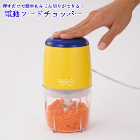 電動フードチョッパー みじん切り 電動 フードプロセッサー コンパクト チョッパー みじん切り器 スムージー 小型 卓上 キッチン 便利グッズ