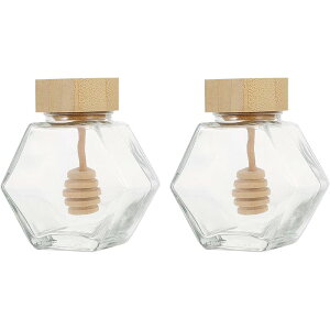 「P20+10%OFFクーポン」【2個セット】100ml ハニーポット 蜂蜜 はちみつ ハニー ドレッシング ジャム パスタ 容器 蜂蜜ボトル 保存容器 蓋付き 家庭用 キッチン用 父の日