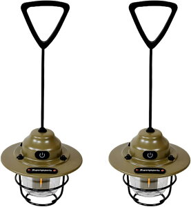 「P20+10%OFFクーポン」キャンプランタン 充電式 2個入り LEDランタン 高輝度 防水防塵 IPX4 無段階調光 4色モード(暖色/白色/呼吸灯) 超軽量140g USB-C充電 防災 アウトドア 登山 テント 非常用ラ