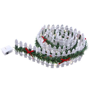 �~�j�`���A�N���X�}�X�c���[�t�F���X |90cm*5cm�ؐ��N���t�g�o���A�p�l�� | LED���C�g�t���t�F���V���O�p�l�� �N���X�}�X�c���[�z���f�[�z�[���f�R���[�V���� �~�j�`���A�r���b�W�����h�X�P