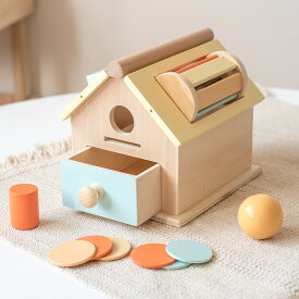 幼児教育玩具、木製の引き出しボックス、幼稚園に最適、コインボックス、ボールボックス、教育的かつ知的に刺激的です 幼児に最適な誕生日や新年のプレゼント