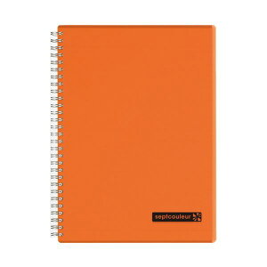 �}���}�������O�m�[�g �Z�v�g�N���[�� B5 7mm�r 80�� �I�����W N571B-09 1�Z�b�g�i5���j ���� �I�t�B�X�p�i �Ɩ��p ���� �I�t�B�X �����p�i ���� �m�[�g �����i ���|�[�g��