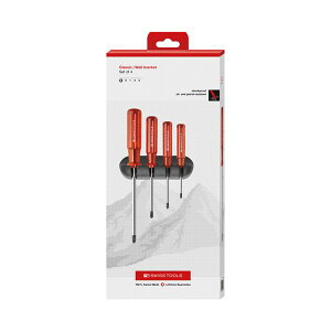 PB SWISS TOOLS �s�[�r�[�X�C�X�c�[���Y 4�{�g �N���V�b�N�n���h�� �v���X�h���C�o�[�Z�b�g �z���_�[�t �y�[�p�[�{�b�N�X�� 242.CBB