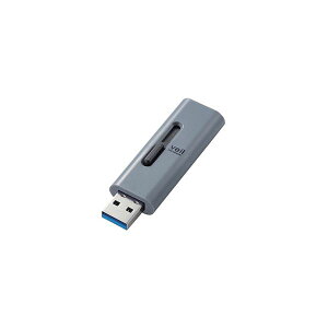 ELECOM GR PC@ USB[ / USB3.2 iGen1jΉ / XCh / 64GB / O[ MF-SLU3064GGY