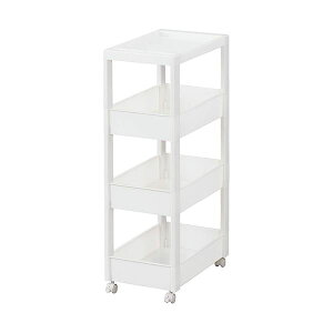 天馬 ファビエスキピタワゴン ワイド4段 ホワイト W-030W 1台 生活用品・インテリア・雑貨 キッズ・ベビー 収納用品生活用品・インテリア・雑貨 キッズ・ベビー 収納用品