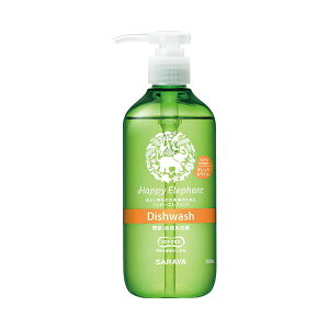 サラヤ ハッピーエレファント野菜・食器用洗剤 オレンジ&ライム 本体 300ml 1本 【×10セット】 【お徳用 まとめ買い お買い得 業務用 割引 セット販売】 ( 掃除用品 日用消耗品 キッチン用