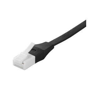 バッファローツメの折れないLANケーブル カテゴリー6a ストレート フラットタイプ ブラック 2.0m BSLS6AFU20BK 1本 【×2セット】 【お徳用 まとめ買い お買い得 業務用 割引 セット販売】