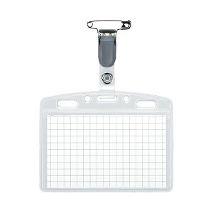 【 KOKUYO 事務用品 コクヨ 文具 事務 業務用 事務用文具】 タッグ名札 (ソフトケース・チャックなし) 強力イタメンクリップ 名刺・IDカード用 ヨコ型 ナフ-150N1セット (10個) 文房具・事務