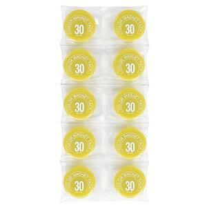ミツヤ カラーマグネット MR-30 黄 30mm 10個 【×10セット】 【お徳用 まとめ買い お買い得 業務用 割引 セット販売】 日用品雑貨・文房具・手芸 文房具・事務用品 文具 オフィス用品 文房具 事