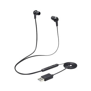 ELECOM �G���R�� PC�@�� �w�b�h�Z�b�g �C���z�� �C���i�[�C���[ USB ���� �J�i�� �~���[�g�X�C�b�`�t�� �C�����C���R���g���[���[ �u���b�N PS4 / 5 NINTENDO SWITCH HS-EP17UBK