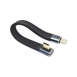 ���{�g���X�g�e�N�m���W�[ TYPE-C�ϊ��V���[�g�P�[�u�� ���pL�^SLIM �ő�40Gbps�]�� �E 240W�}���[�d �E 8K�Ή� TCTCSC-LR-SLIM �p�\�R�� �P�[�u�� �P�[�u���J�o�[