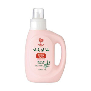 サラヤアラウ.洗たく用せっけん 本体 1.2L 1本 【×5セット】 【お徳用 まとめ買い お買い得 業務用 割引 セット販売】 ( 掃除用品 文房具・事務用品 生活雑貨 オフィス用品 日用品雑貨 日用