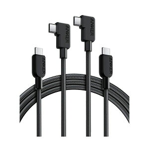 y܂Ƃߔ Zbg̔z AJ[Wp ANKER USB-CUSB-C P[uiL 240W ϋviCj 1.8m ubN B81L60111pbNi2{j y×2Zbgz