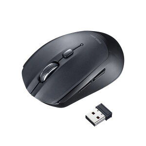 サンワサプライ ワイヤレスブルーLEDマウス 5ボタン黒 AV デジタル デジタル家電 PC PC周辺機器 PCアクセサリー PCサプライ・消耗品 家電 パソコン・周辺機器 マウス・マウスパッド