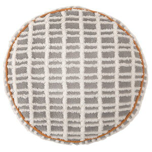 ���E���h�{�A�`�F�b�N-�N�b�V���� ��W34×D34×H16cm �O���[ �����i