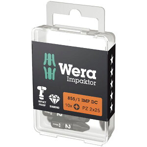 WERA ���F�� 10�{�� ����6.35mm �C���p�N�g�p �|�W�h���C�u �_�C�������h�R�[�e�B���O �h���C�o�[�r�b�g �n��T�C�YPZ2 �S��25mm 057621